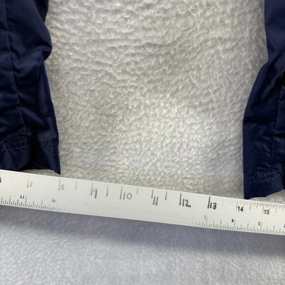 Vintage Adidas Track Pants Men's Medium Blue Embroidered Baggy Tech Hip Hop y2k - Picture 6 of 10